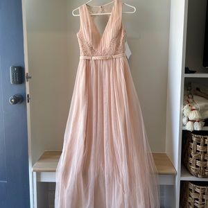 Little Mistress Mother of Bride Formal Floor Length Gown Bridesmaid  Wedding